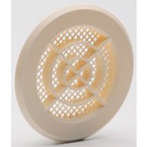 Grille aération beigeà clipser Ø 10cm